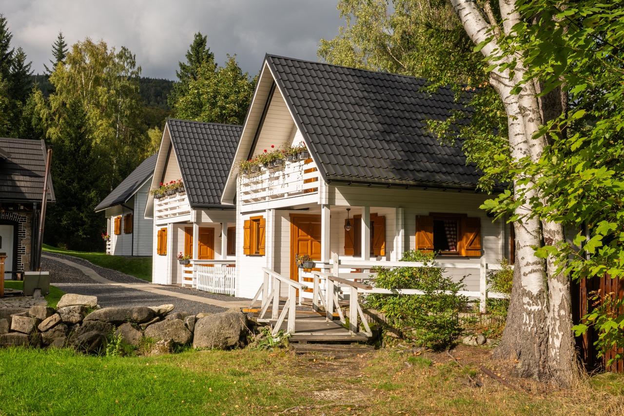 domki rodzinne w górach z sauną i ruską balią